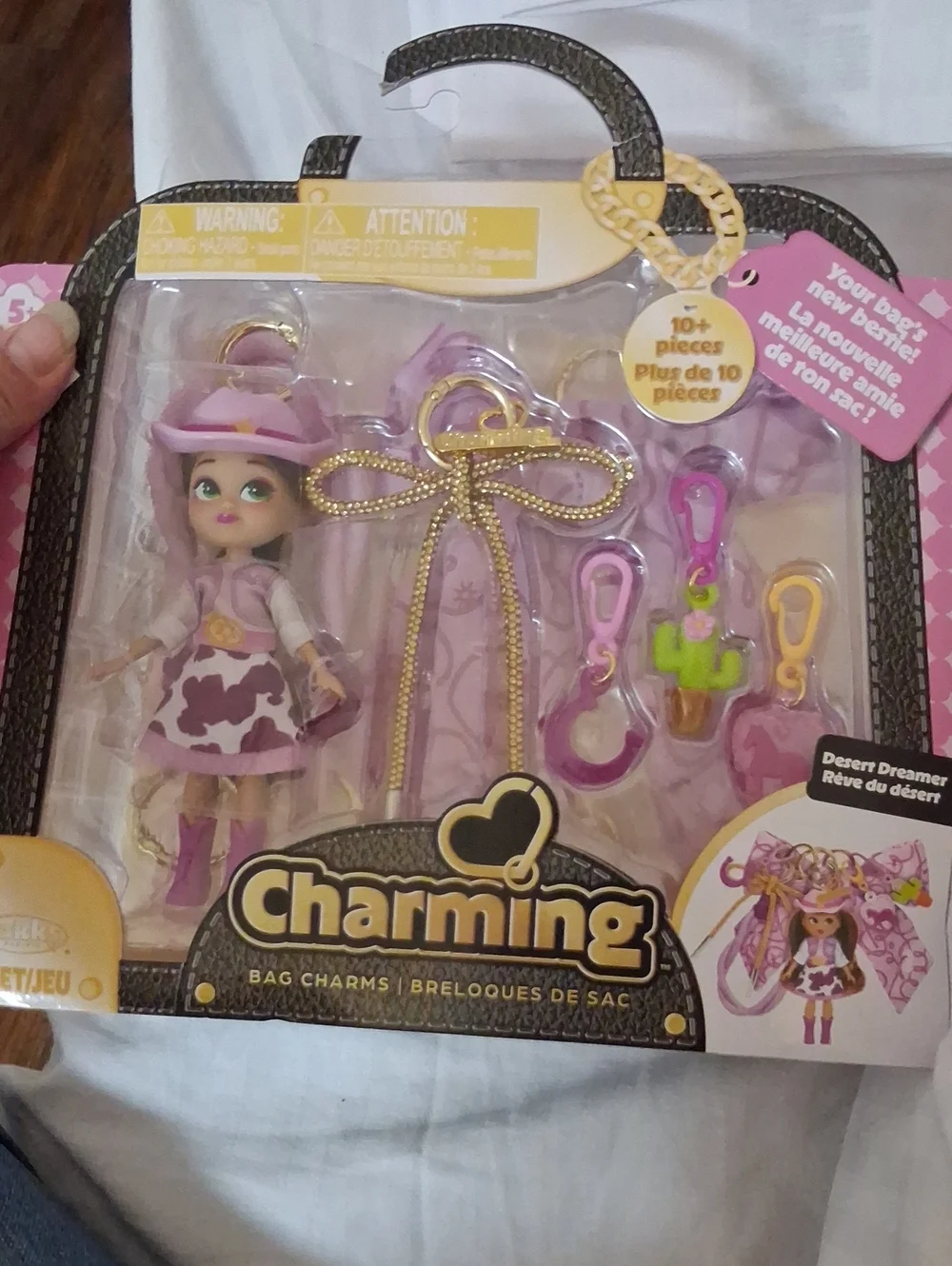 Charming Kids Bag Charms Set — Pink
